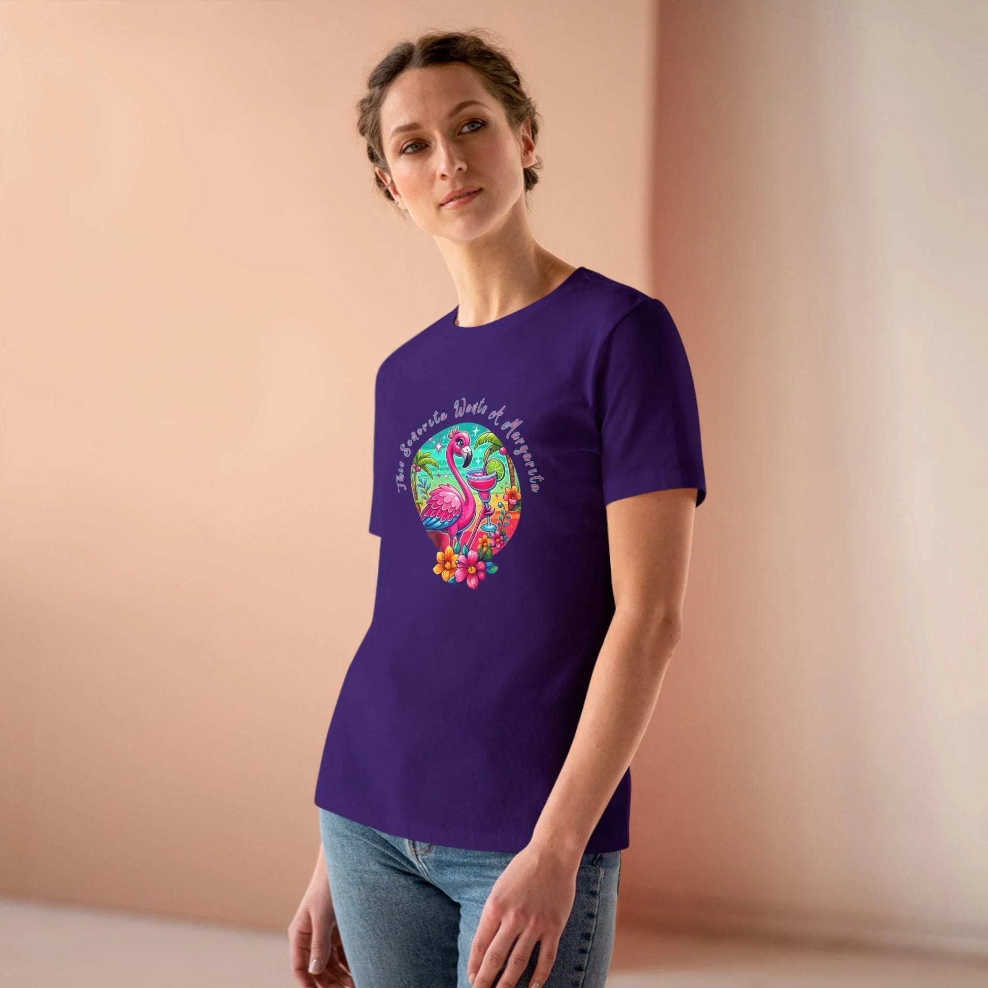 This Señorita Wants a Margarita - Women's Cotton Tee 🦩🍹 - Whippie's