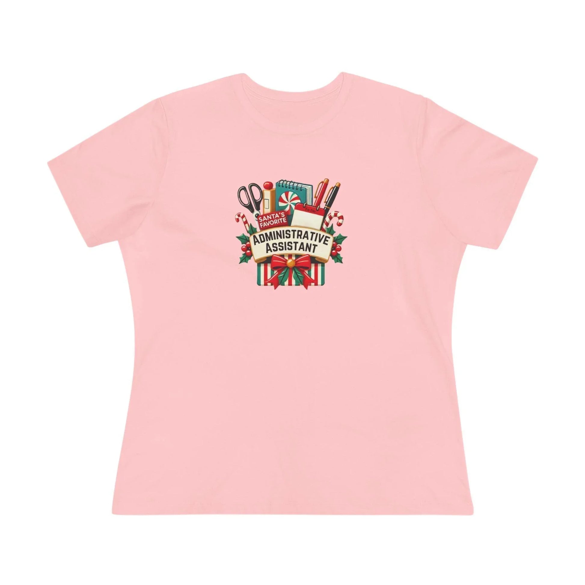 Santa's Favorite Administrative Assistant - Women's Softstyle Tee - Whippie's