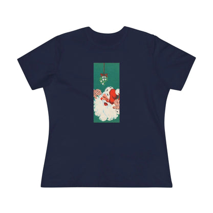 Santa Mistletoe Kisses - Women's Tee - Whippie's