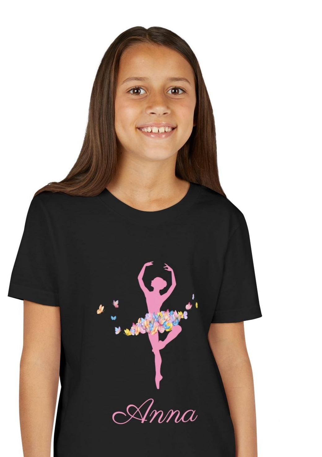 Butterfly Ballerina [Dancer Name] Youth Tee - Personalizable - Whippie's
