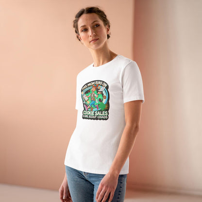 This Mom Runs on Cookies and Girl Scout Chaos - Women's Tee Embrace the Girl Scout Hustle! - Whippie's