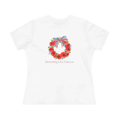Memorial Day 'Honoring Our Heroes' Wreath - Women's Tee - Whippie's