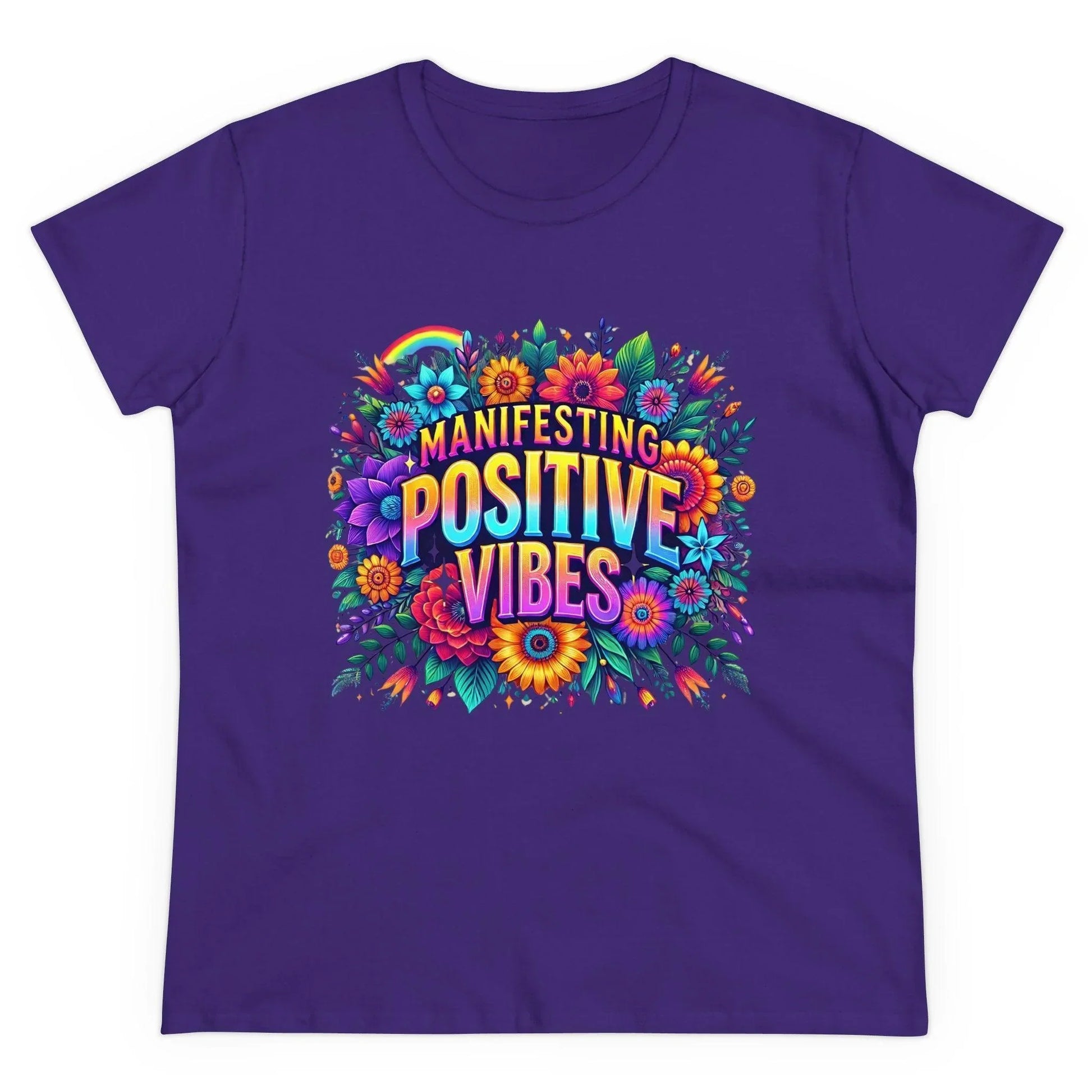 ✨ Manifesting Positive Vibes 🌈 Women's Tee 🌼 - Whippie's