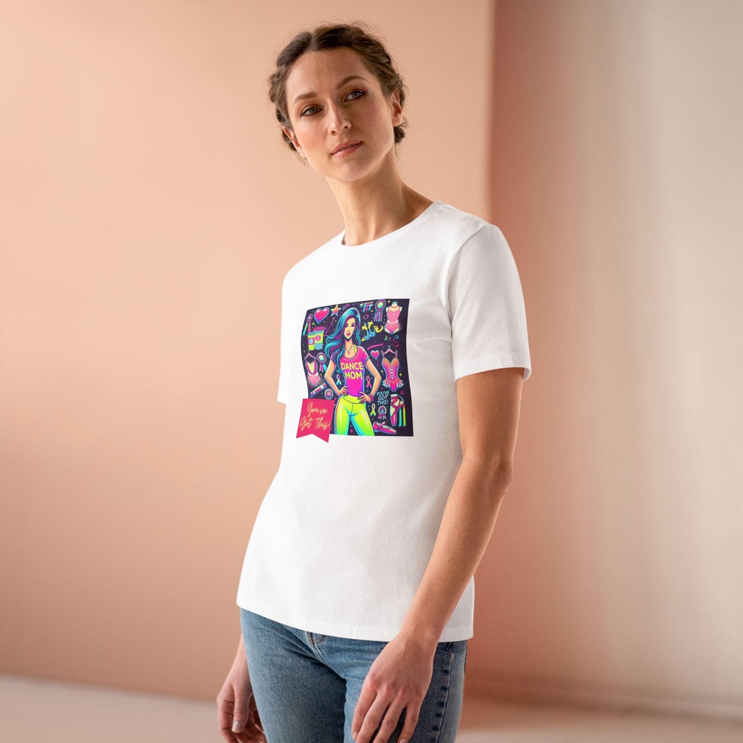 Dance Mom: You've Got This - Stylish Brunette Mom - Women's Softstyle Tee Celebrate Your Inner Dance Mom! - Whippie's