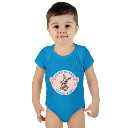 Some Bunny Loves You Baby Onesie - Hop into Easter with Adorable Style! 🐰💖 - Whippie's