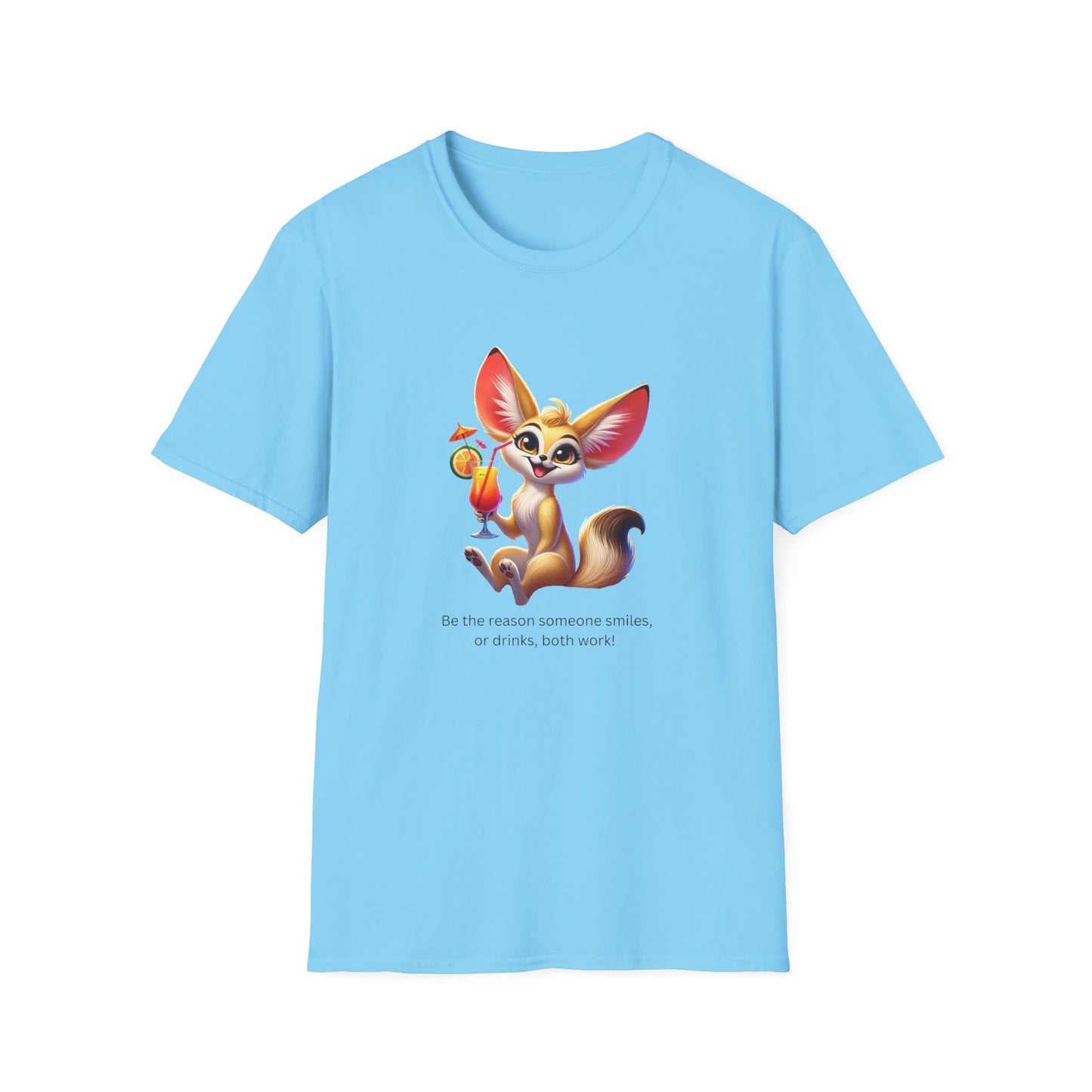 Fennec Fox Cocktail - Cheers to Good Times and Smiles! Unisex T-shirt