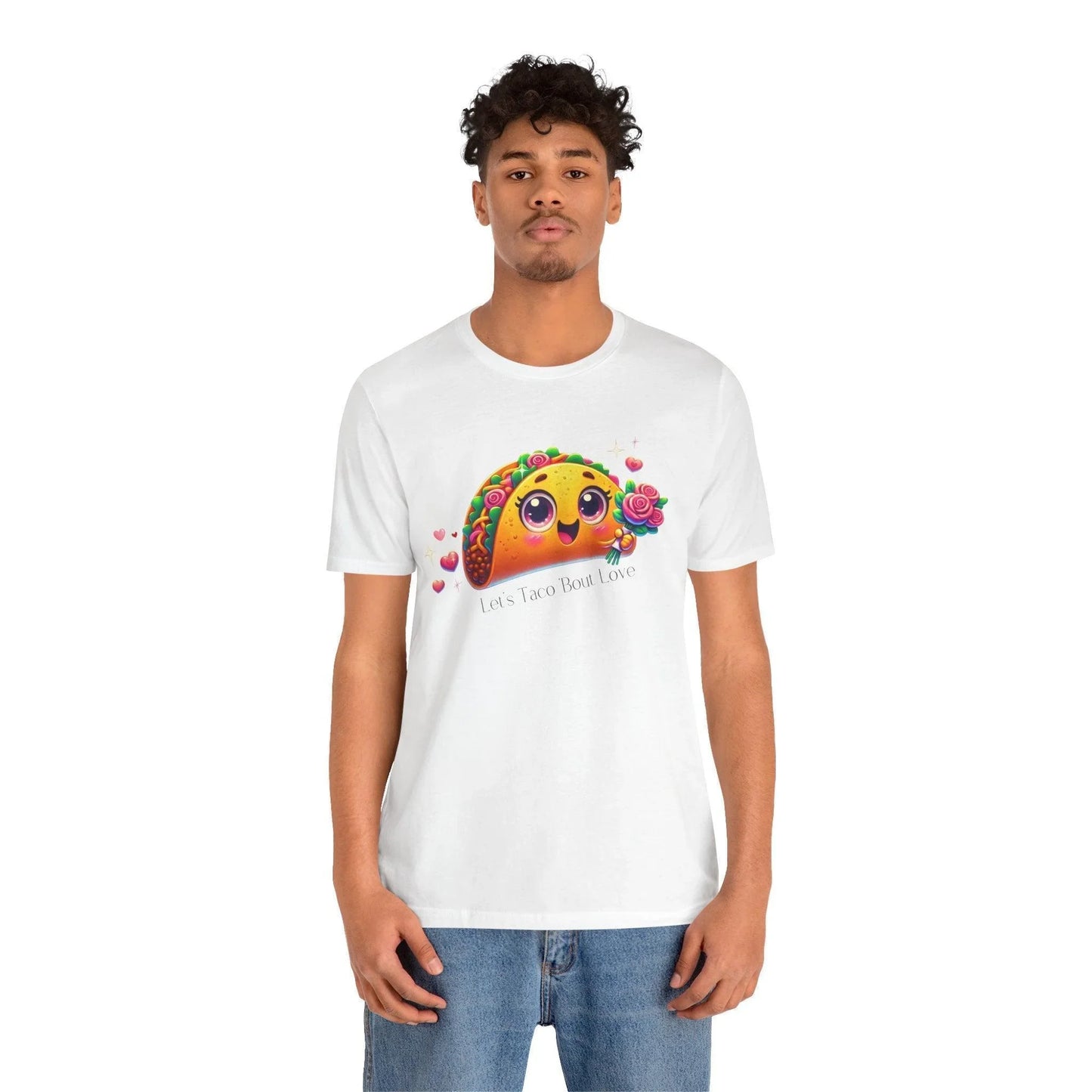 🌮 Let's Taco 'Bout Love 💖 Unisex Jersey Tee ✨ Spread the love this Valentine's Day! - Whippie's