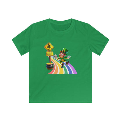 Leapin' Leprechaun - Leprechaun Crossing - Youth Tee - Catch Me If You Can! 🌈🍀 - Whippie's