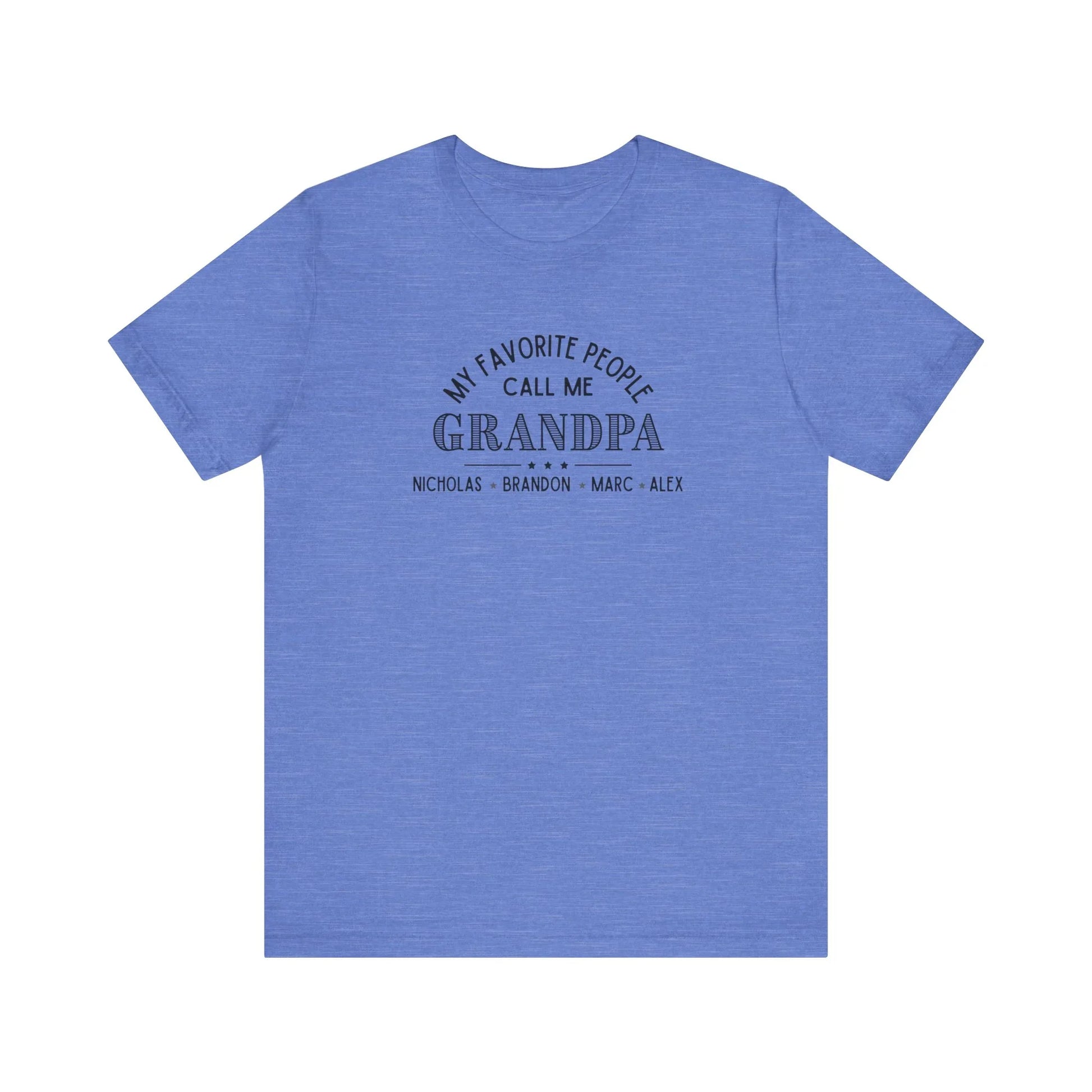 My Favorite People Call Me Grandpa - Personalized Unisex Jersey Tee - Whippie's