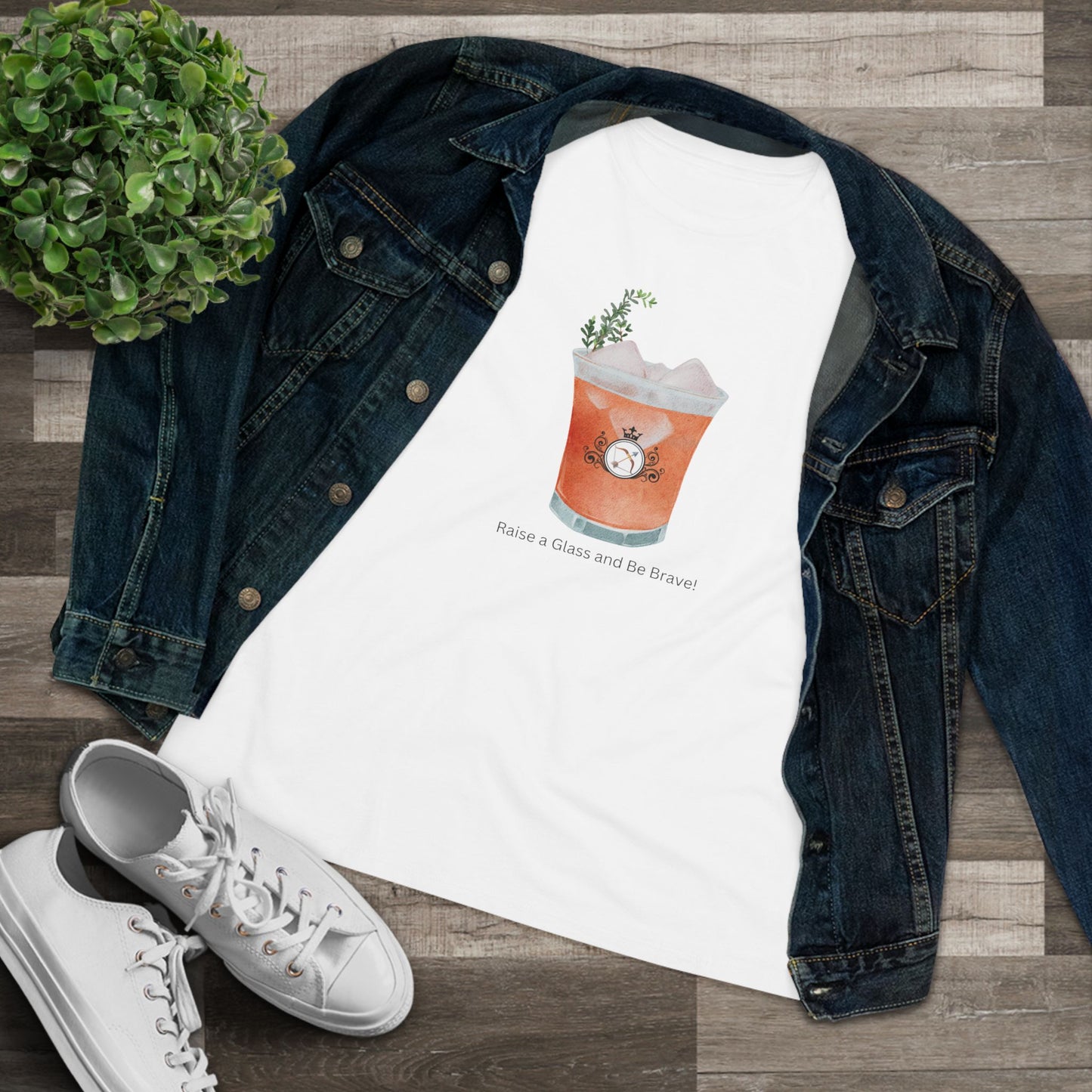 Brave Cocktail Shirt - Raise a Glass and Be Brave!