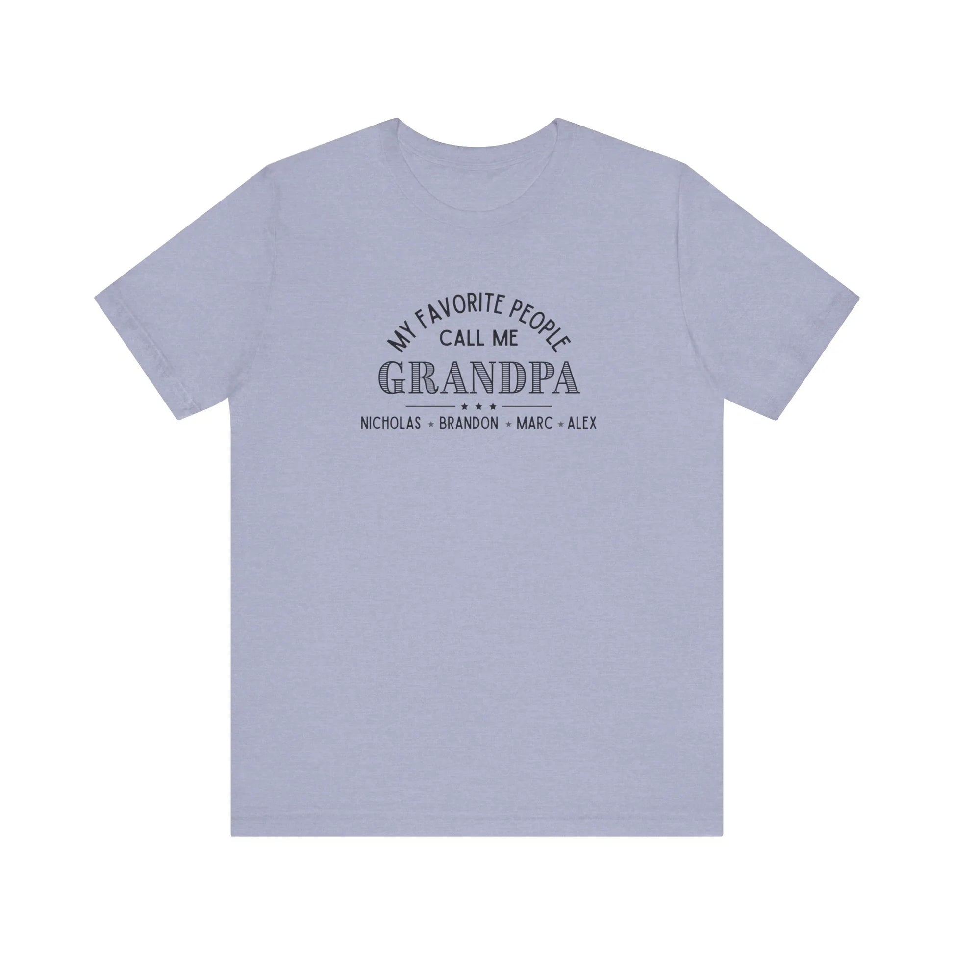 My Favorite People Call Me Grandpa - Personalized Unisex Jersey Tee - Whippie's
