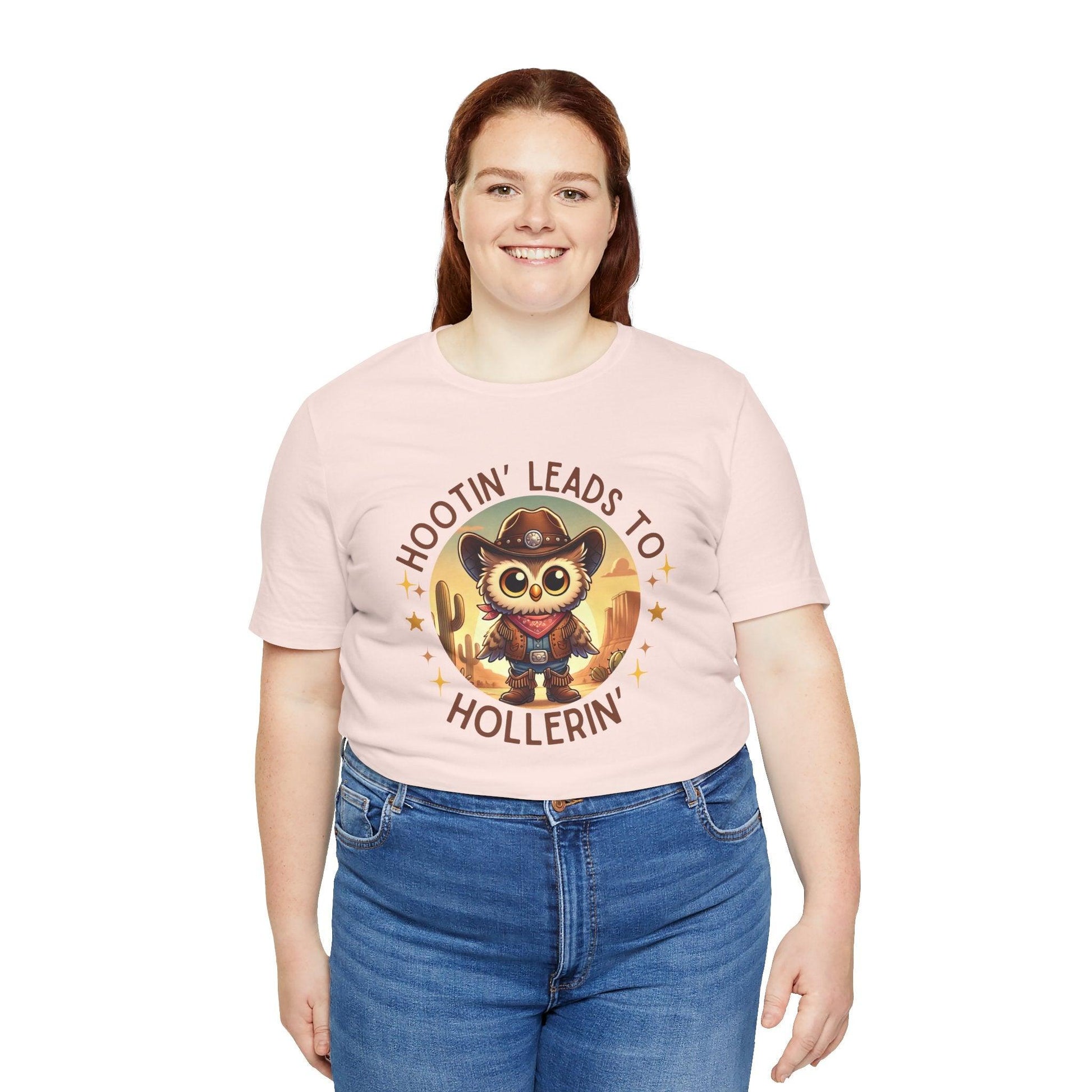 Hootin' Leads to Hollerin' - Unisex Jersey Tee - 🤠 Yeehaw! Embrace Your Inner Cowboy/Cowgirl 🤠 - Whippie's