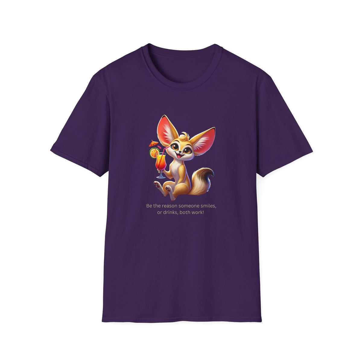 Fennec Fox Cocktail - Cheers to Good Times and Smiles! Unisex T-shirt