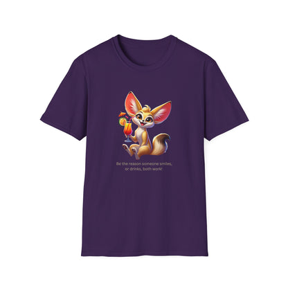 Fennec Fox Cocktail - Cheers to Good Times and Smiles! Unisex T-shirt