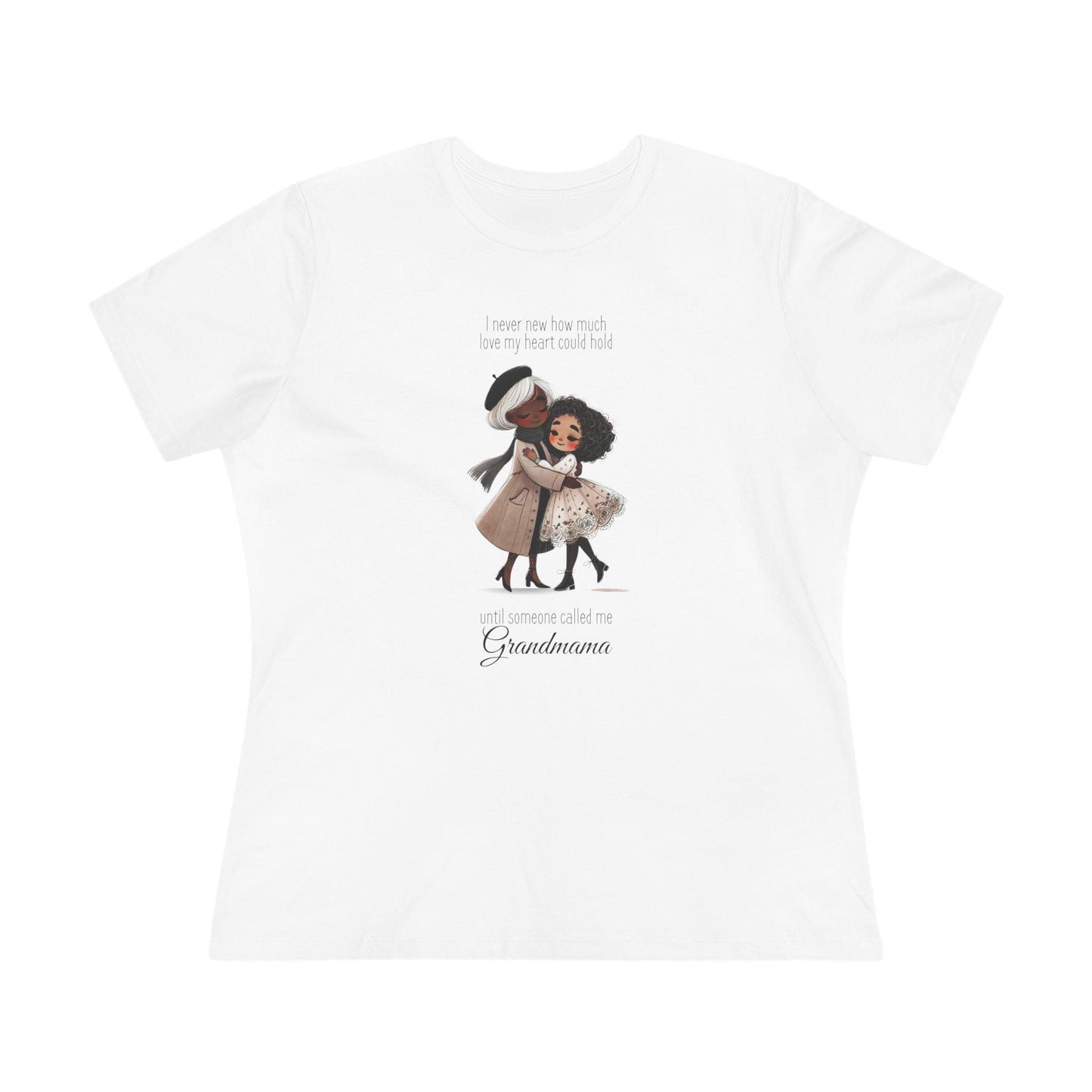I Never Knew How Much Love My Heart Could Hold Until Someone Called Me Grandma Women's Tee (Black Family) - Personalizable - Whippie's
