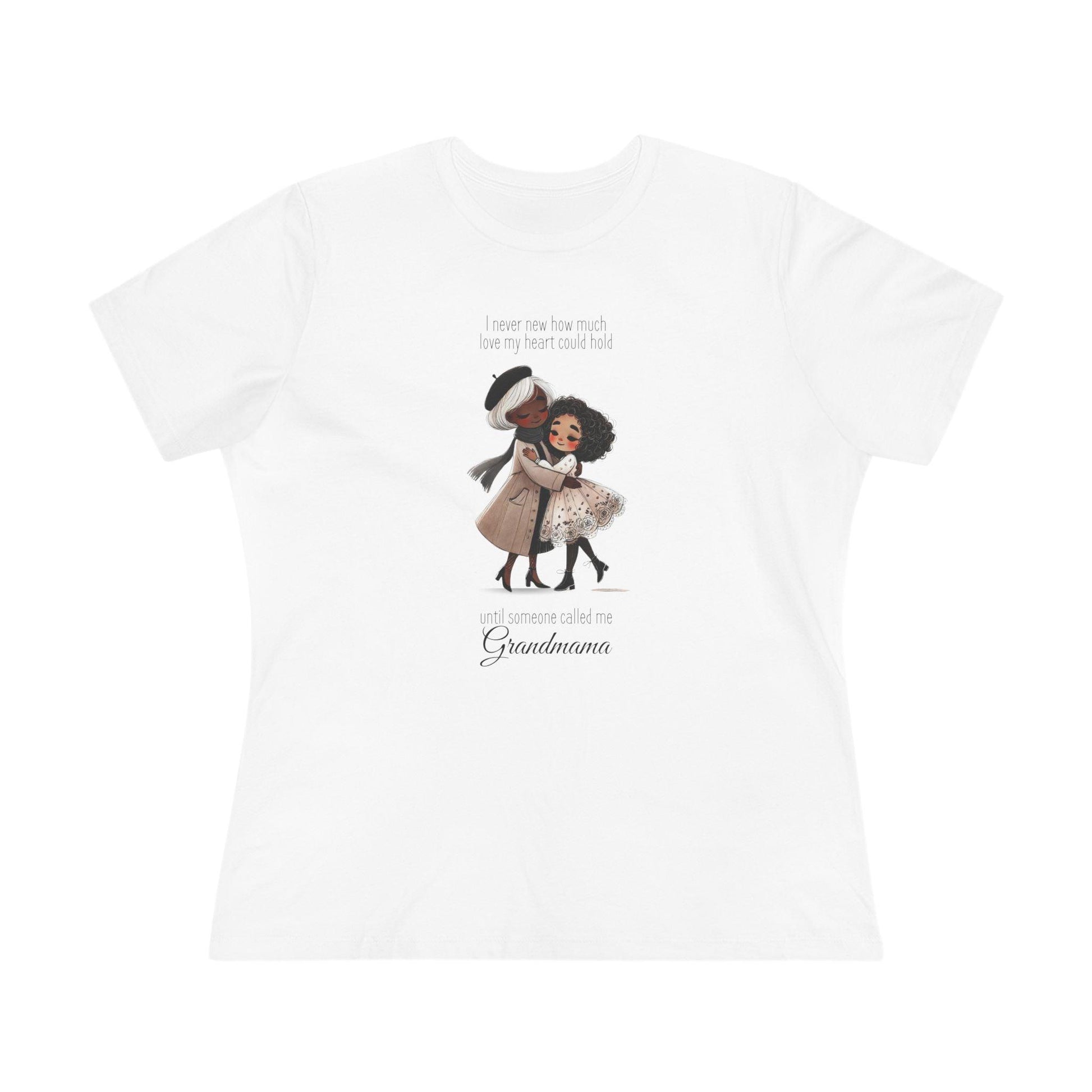 I Never Knew How Much Love My Heart Could Hold Until Someone Called Me Grandma Women's Tee (Black Family) - Personalizable - Whippie's