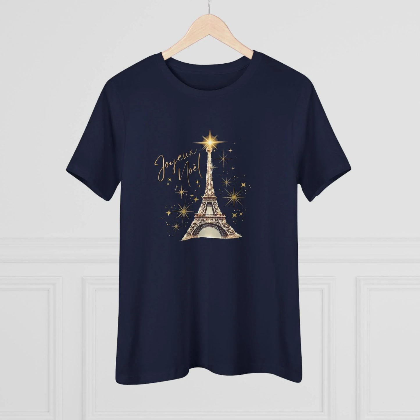 ✨ Joyeux Noël Women's Tee 🗼 A touch of Parisian elegance. - Whippie's