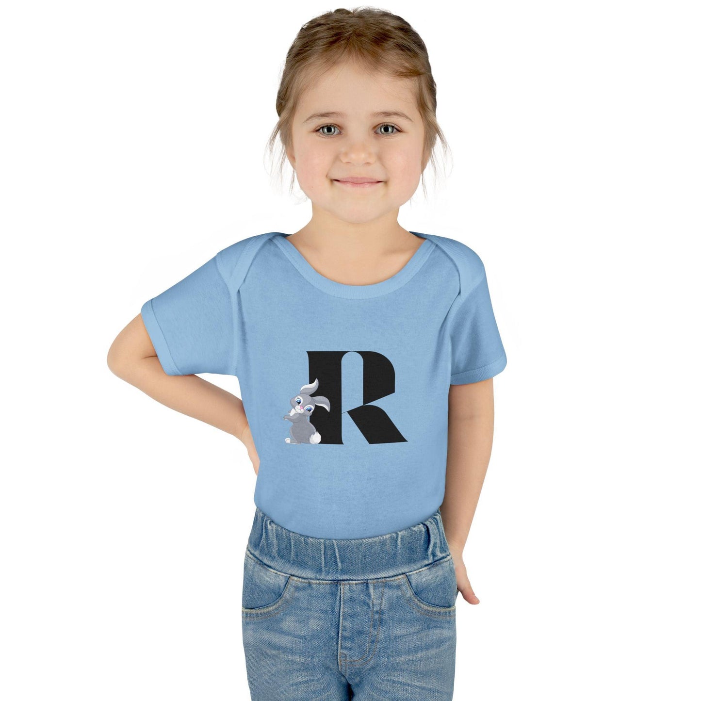 Alphabet Adventures: Letter R - Rad Rabbit Baby Onesie R is for Rad Rabbit! - Whippie's