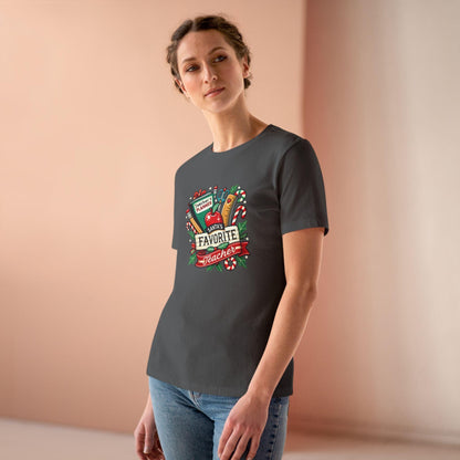Santa's Favorite Teacher - Spreading Holiday Cheer in the Classroom! 🎅🎄 Women's Softstyle Tee - Whippie's