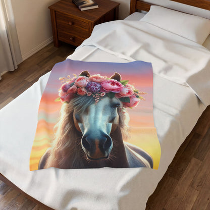 Horse Blanket | Horse Dreams Velveteen Blanket
