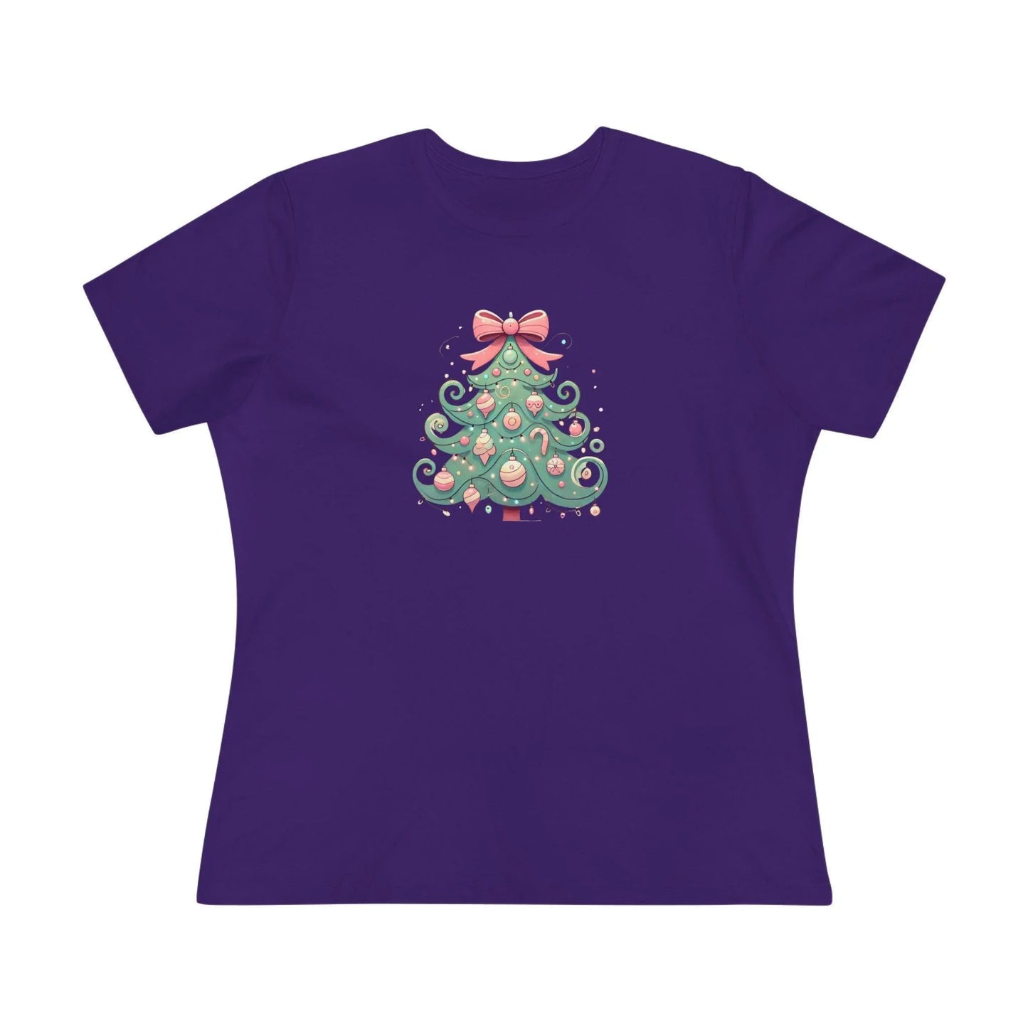 🎄💖 Pastel Dream Christmas Tree ✨🎀 - Women's Softstyle Tee - Whippie's