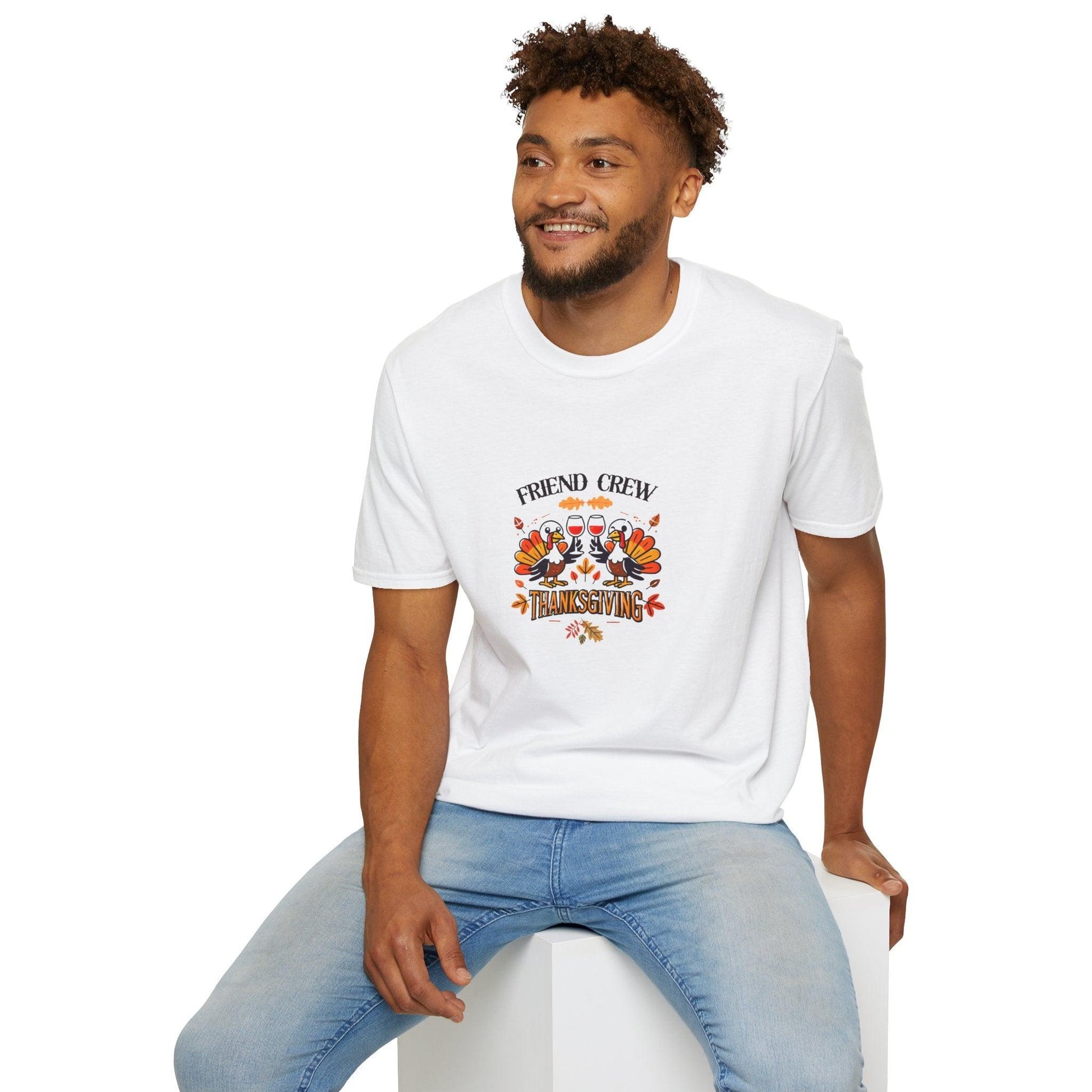 Thanksgiving Friends Crew - Cheers to the Crew! 🦃🥂🍁 Unisex T-Shirt - Whippie's
