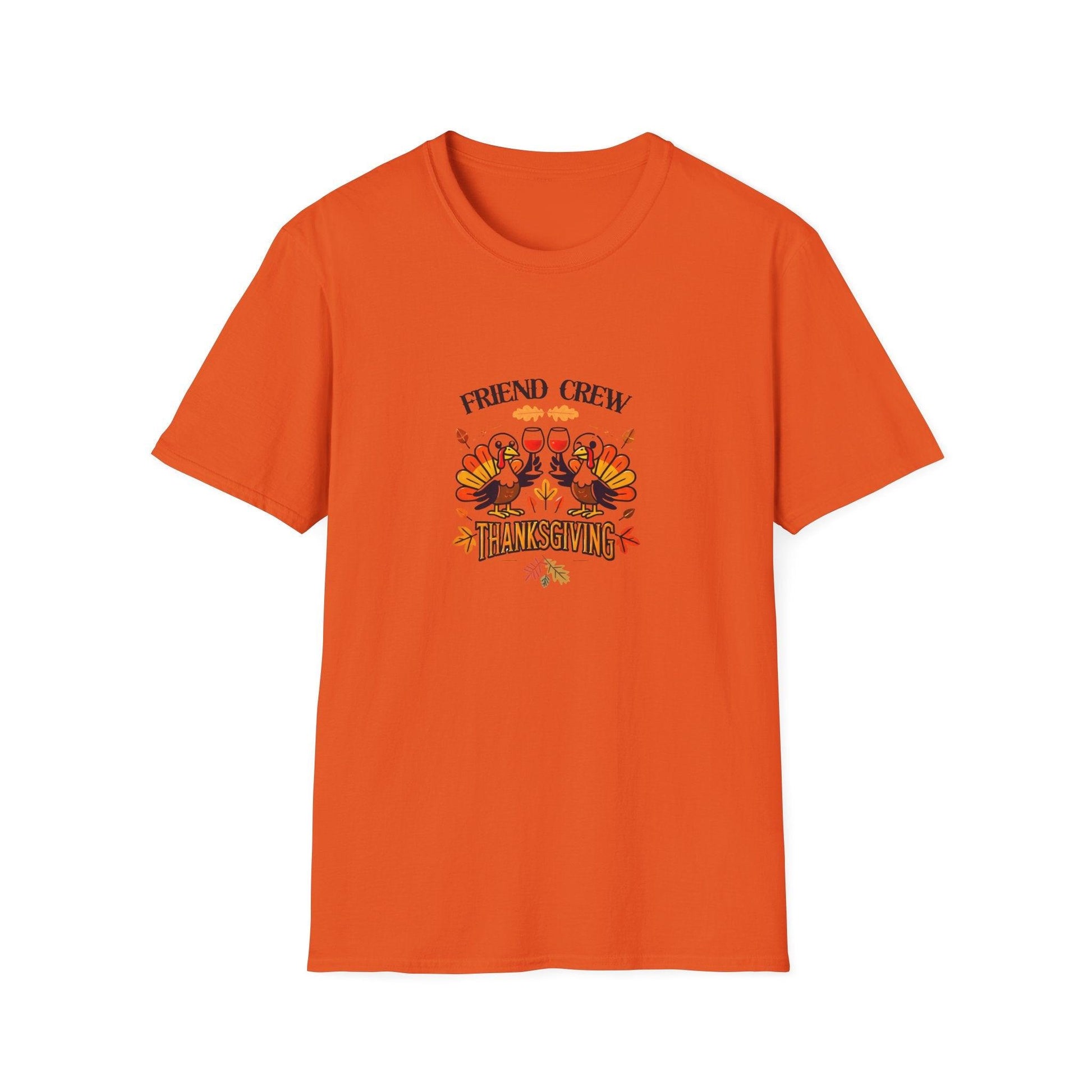 Thanksgiving Friends Crew - Cheers to the Crew! 🦃🥂🍁 Unisex T-Shirt - Whippie's