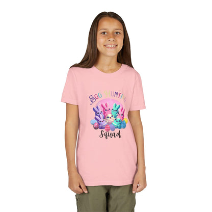 Egg Hunting Squad Youth Tee - 🐣🐰 Hop into Easter Fun! 🐰🐣 - Whippie's