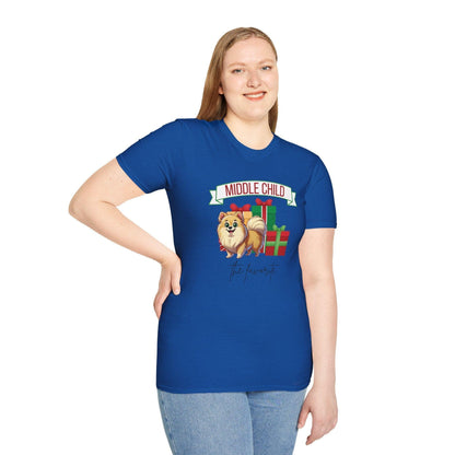 Middle Child, The Favorite 🎁🐶 Pomeranian - Unisex Tee! 🎁👑 - Whippie's