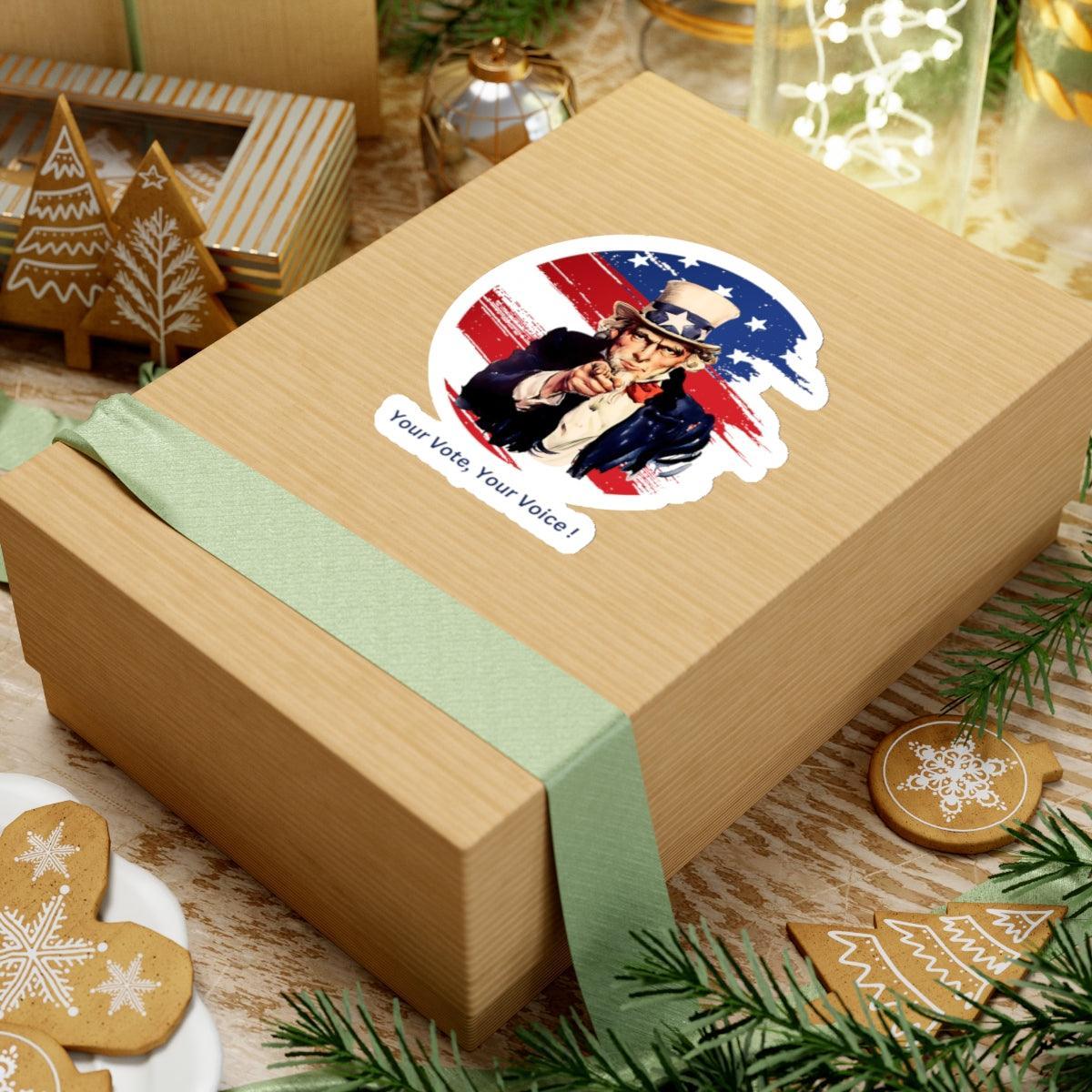 Your Vote, Your Voice! - Kiss-Cut Stickers - Whippie's