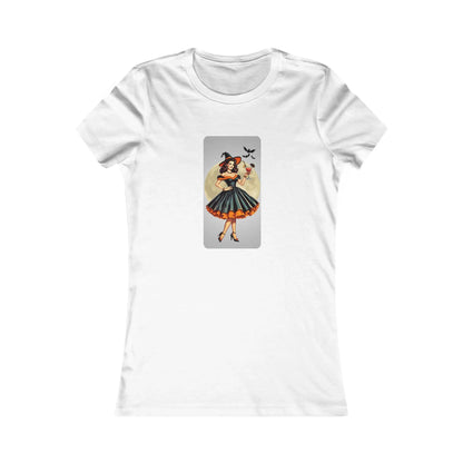 Bewitching Glamour Women's Favorite Tee - A Retro Halloween Dream 🍸✨