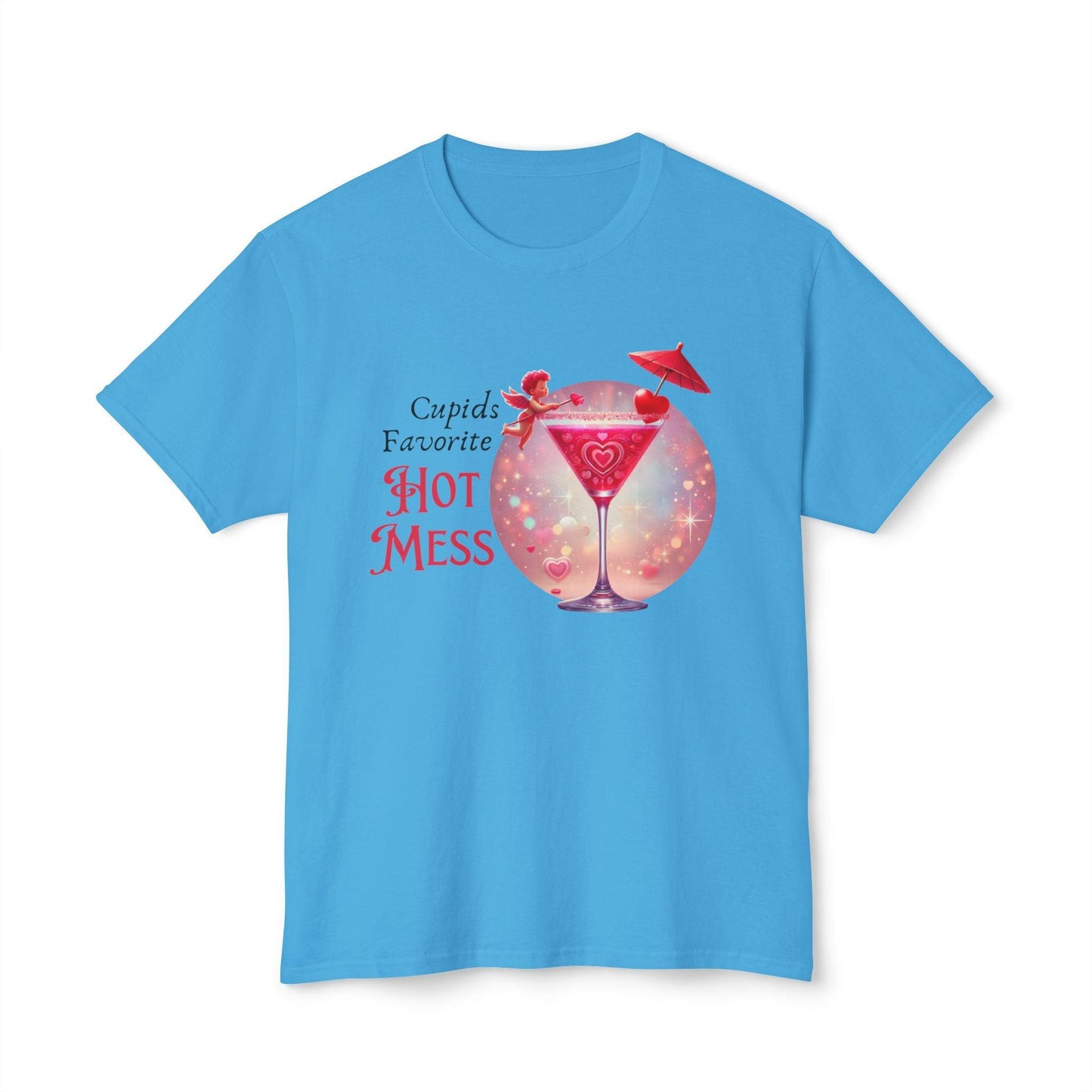 Cupids Favorite Hot Mess Unisex HD Cotton T-shirt - Valentine's Day Special - Whippie's