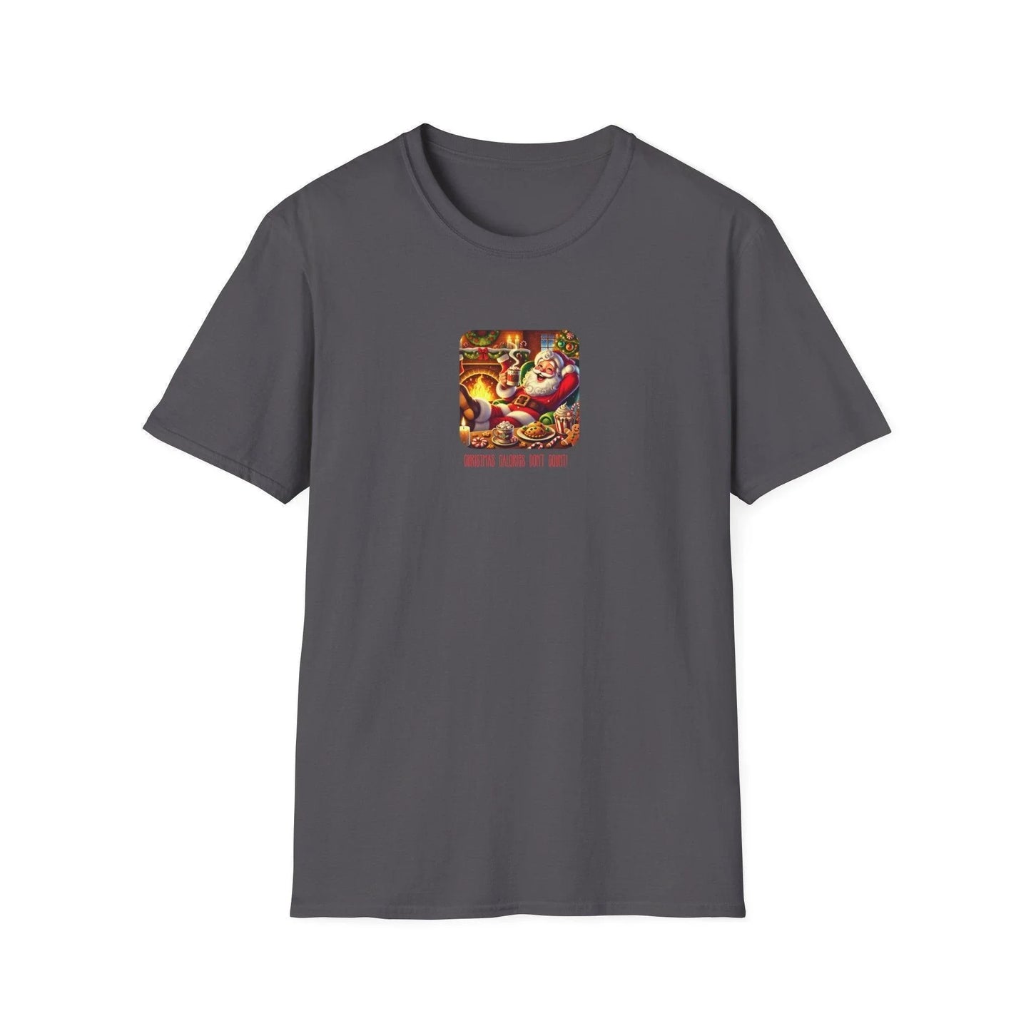 Santa: Christmas Calories Don't Count - Unisex Softstyle T-Shirt - Whippie's