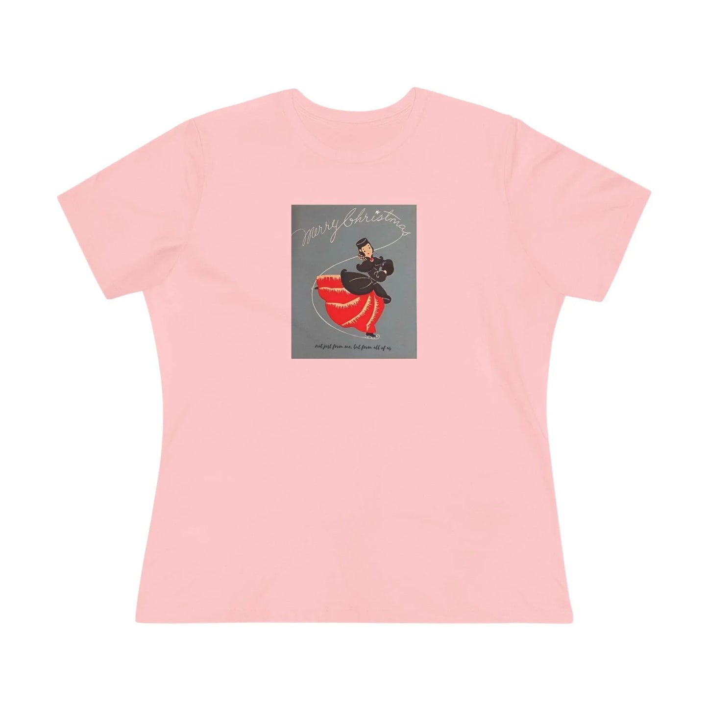 Ice Skating - Merry Christmas - Women's Softstyle Tee - Whippie's