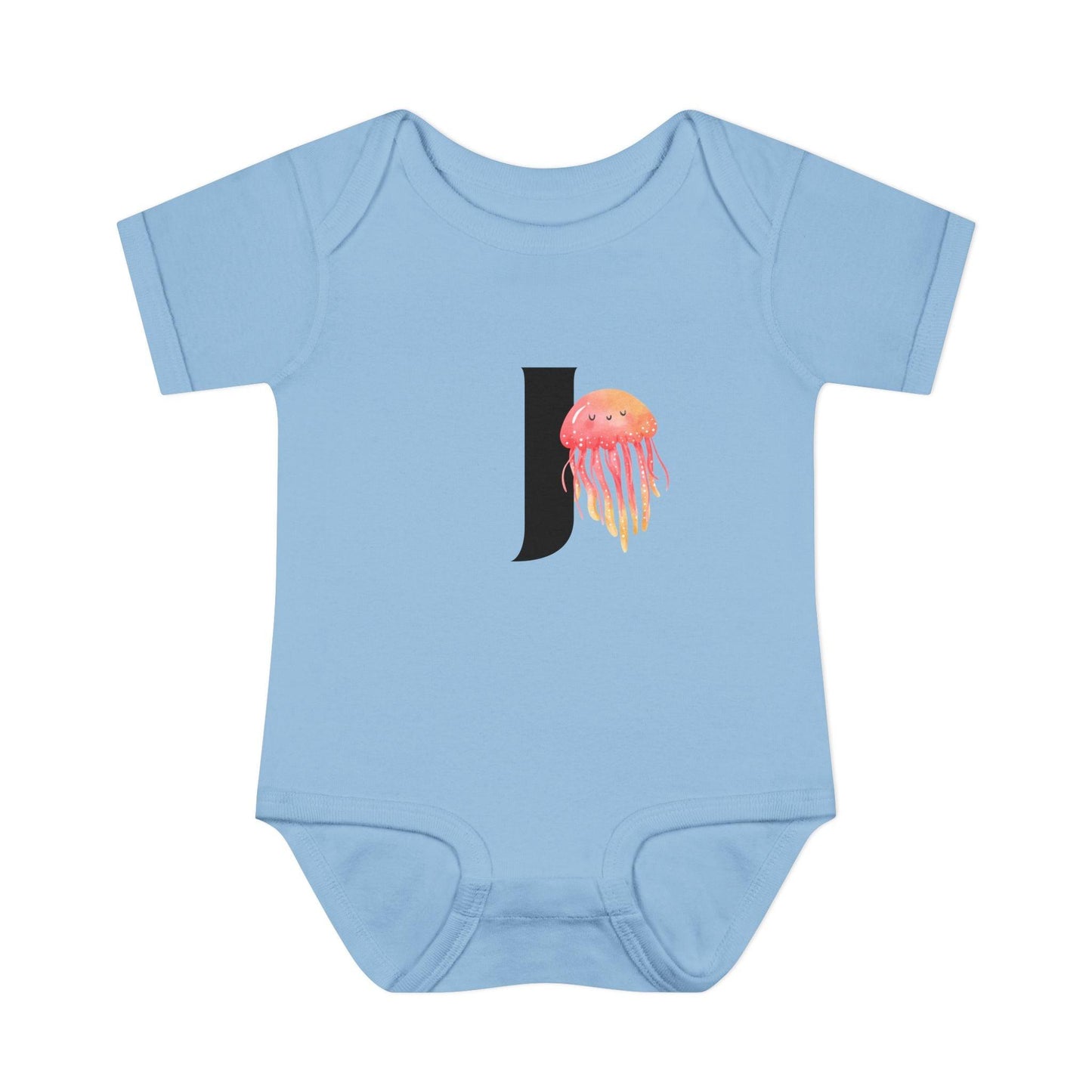 Alphabet Adventures: Letter J - Jolly Jellyfish Baby Onesie J is for Jolly Jellyfish! - Whippie's