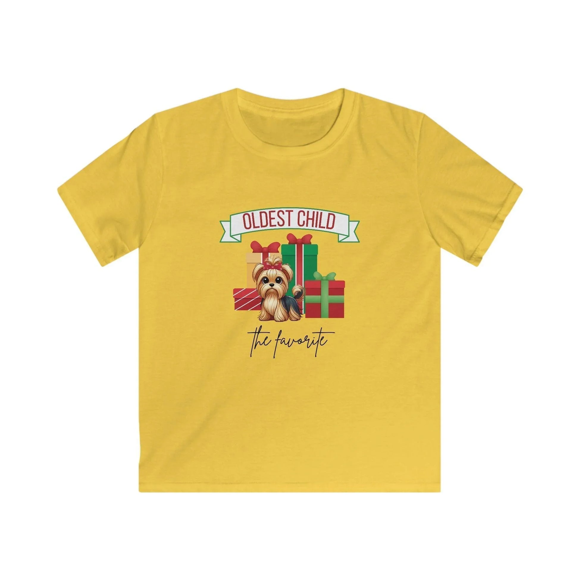 The Oldest Child, The Favorite 🎁🐶 Yorkie - Kids' Tee! 🎁👑 - Whippie's