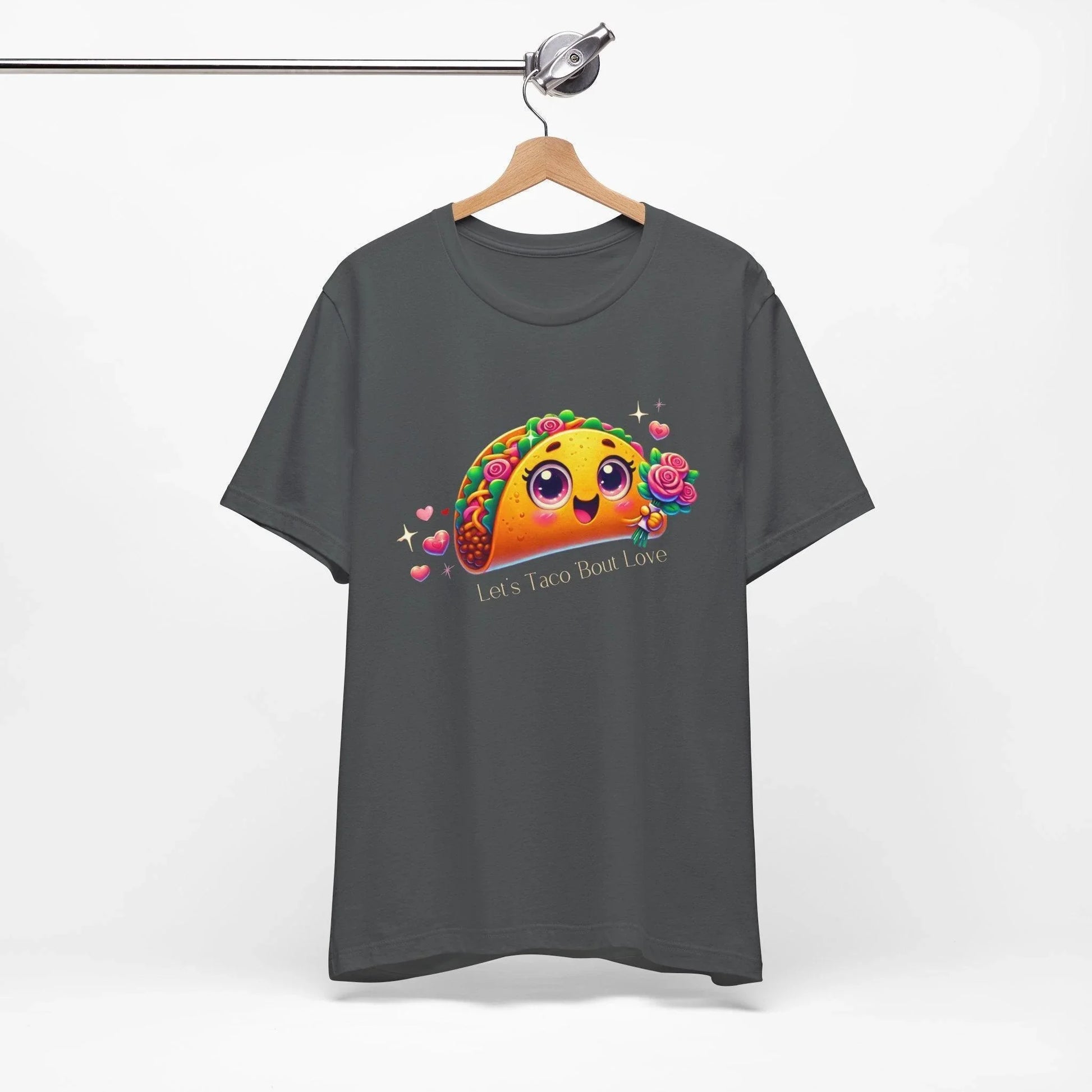 🌮 Let's Taco 'Bout Love 💖 Unisex Jersey Tee ✨ Spread the love this Valentine's Day! - Whippie's