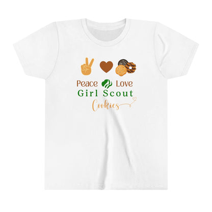 Peace, Love & Cookies Youth Tee - Spread the Love (and Cookies)! ✌️💖🍪 - Whippie's