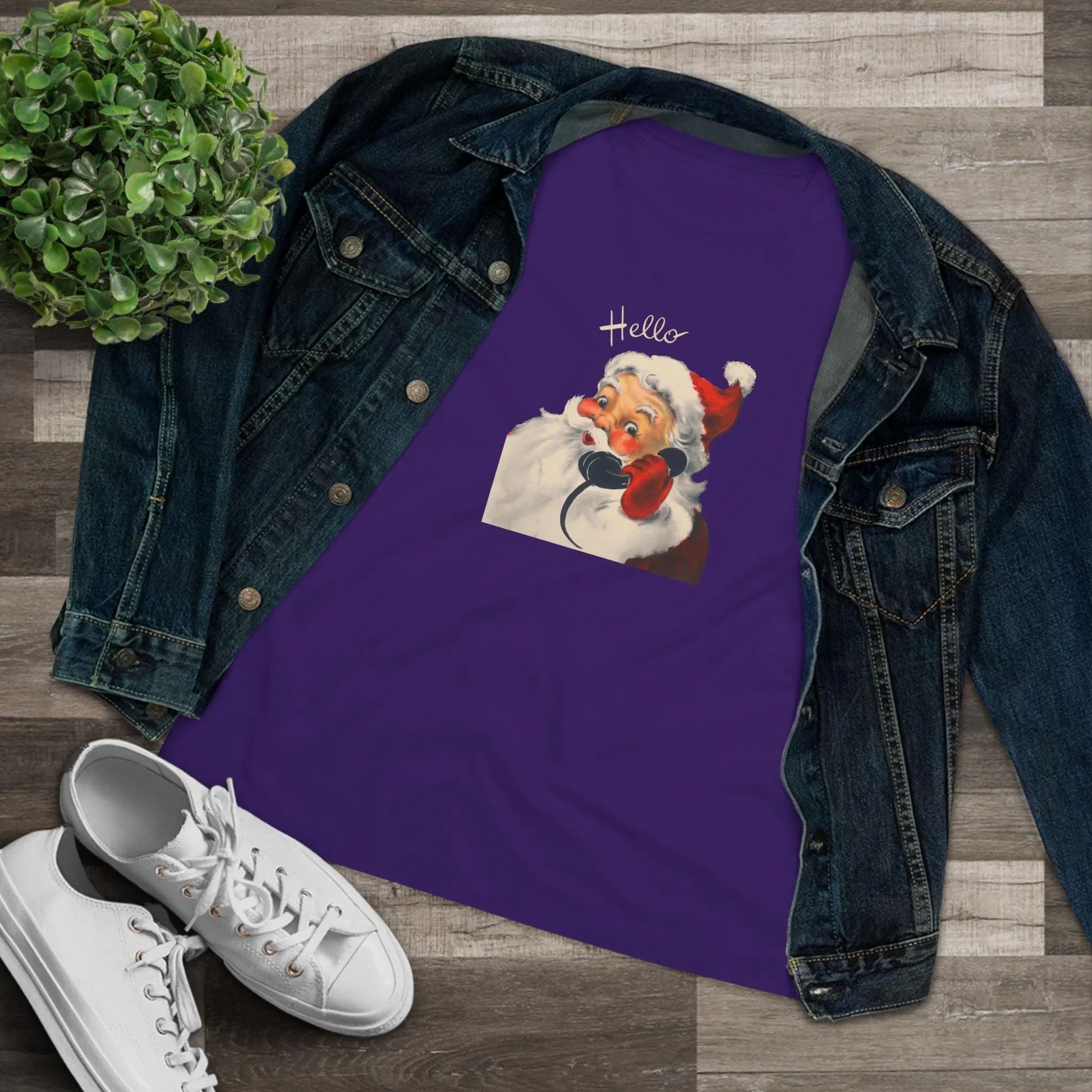 Santa's Calling to say Hello - Women's Tee - Whippie's