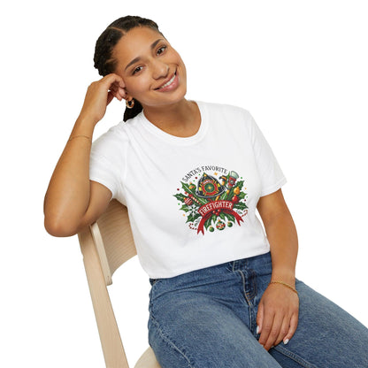 Santa's Favorite Firefighter Unisex Tee 🔥🎅 - Whippie's