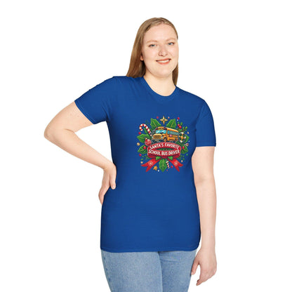 Santa's Favorite School Bus Driver Unisex Tee 🚌🎅 - Whippie's