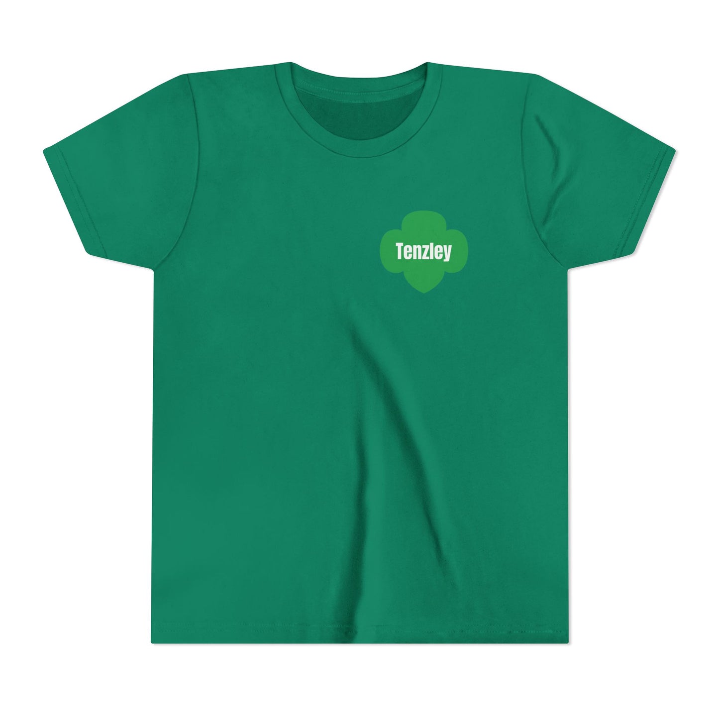 Personalized Girl Scout Trefoil Troop Tee | Girls Lead the Way -Youth