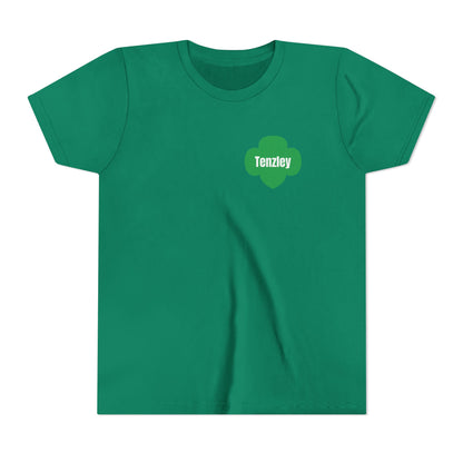 Personalized Girl Scout Trefoil Troop Tee | Girls Lead the Way -Youth