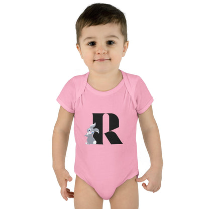 Alphabet Adventures: Letter R - Rad Rabbit Baby Onesie R is for Rad Rabbit! - Whippie's