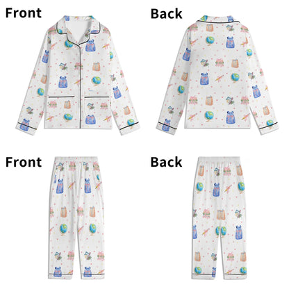 Back to School Adventures Kids Pajama Set with Pockets - Whippie's