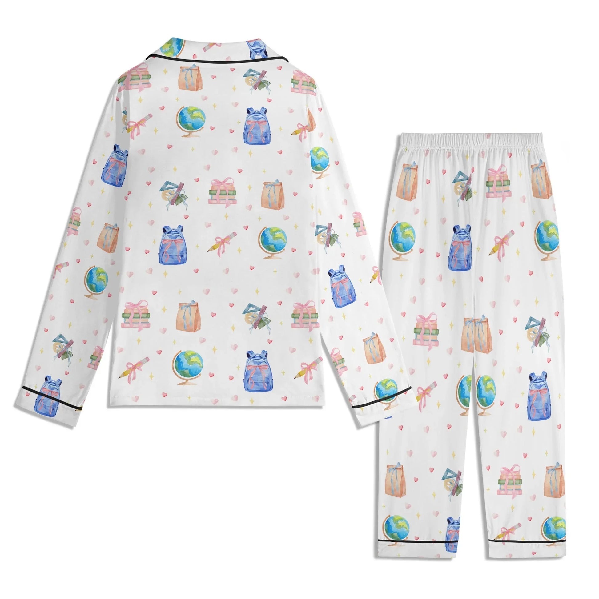 Back to School Adventures Kids Pajama Set with Pockets - Whippie's