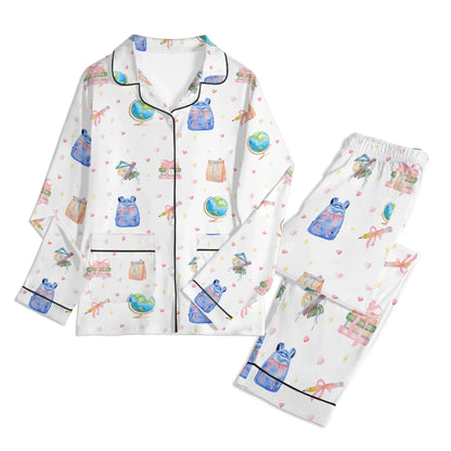Back to School Adventures Kids Pajama Set with Pockets - Whippie's