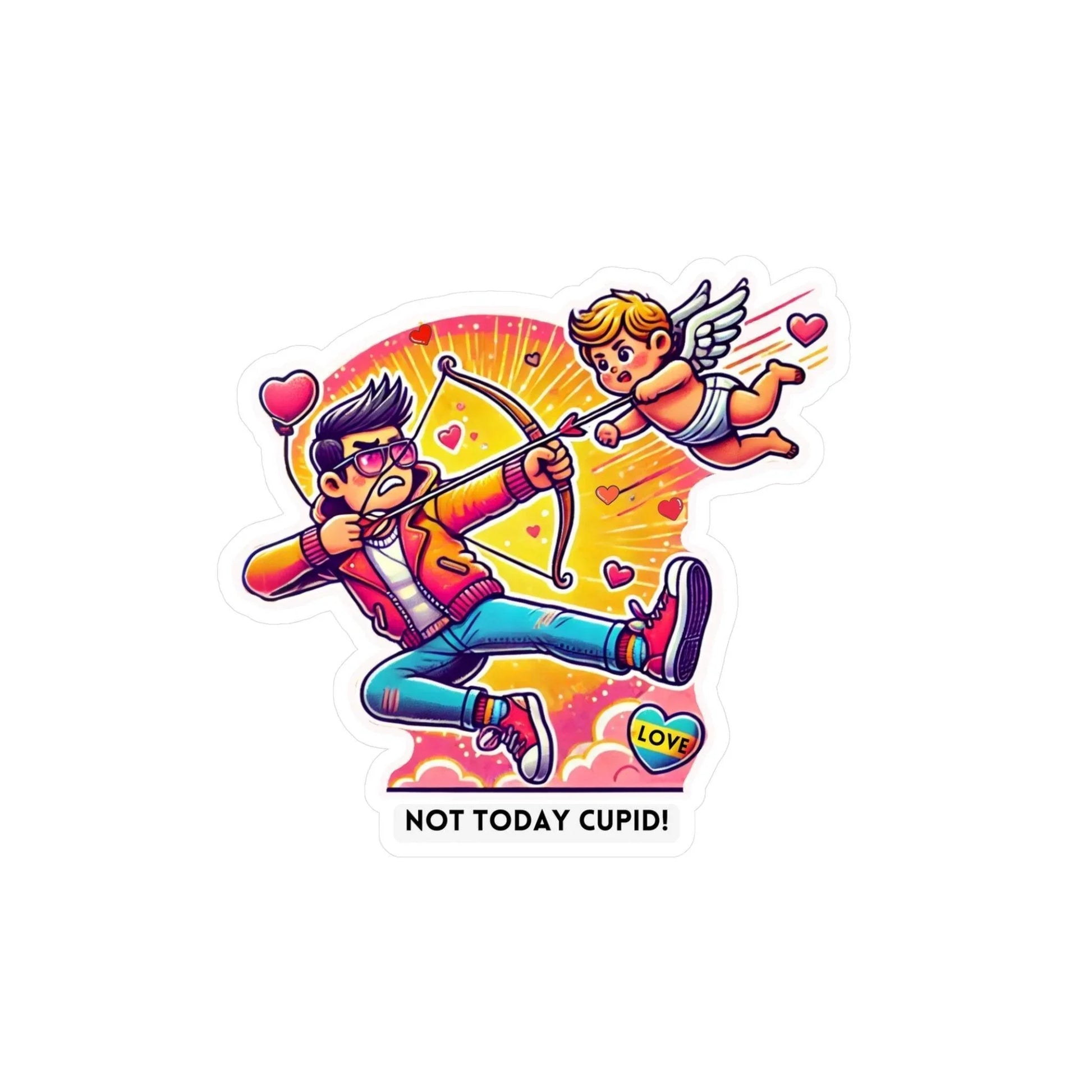 🏹 Cupid Begone! 🏹 Kiss-Cut Vinyl Decal ✨ Love on your own terms! - Whippie's