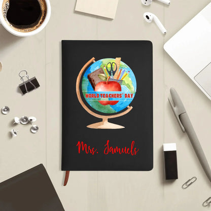 World Teachers Day PU Leather Notebook  - Personalizable