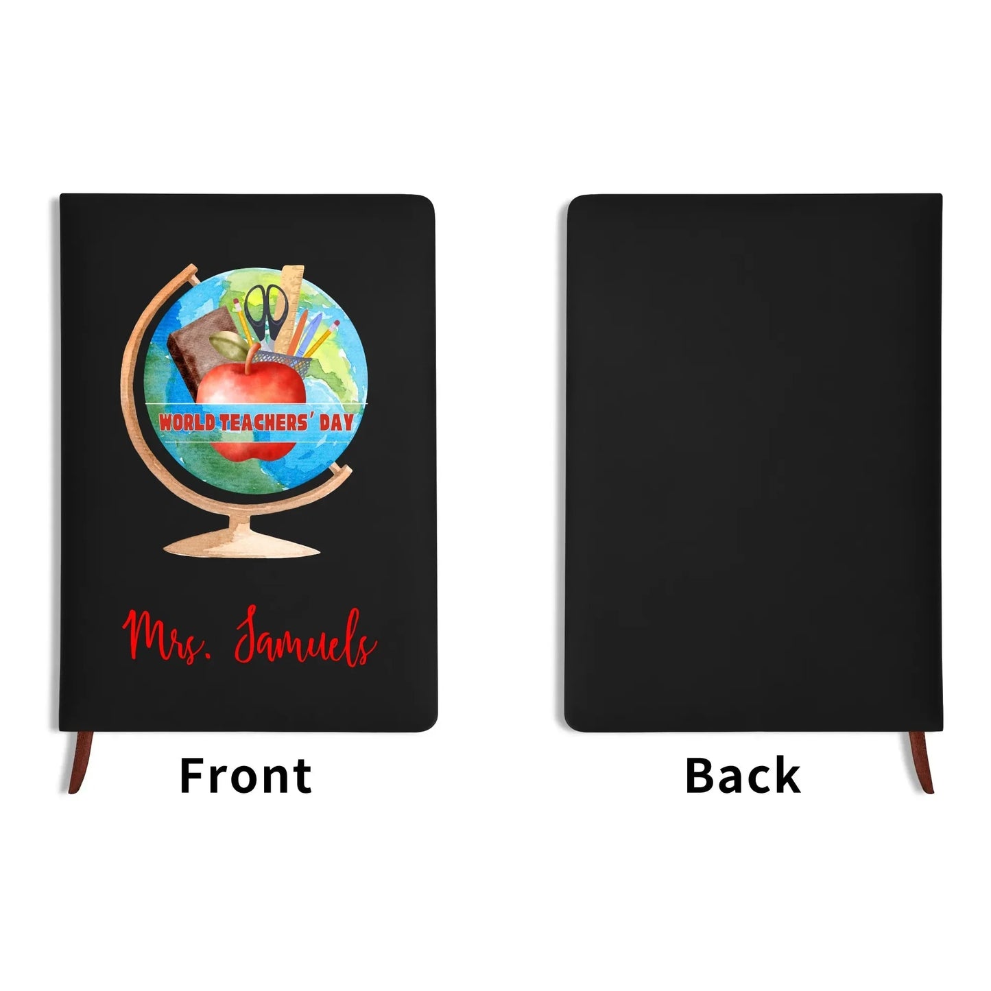 World Teachers Day PU Leather Notebook  - Personalizable